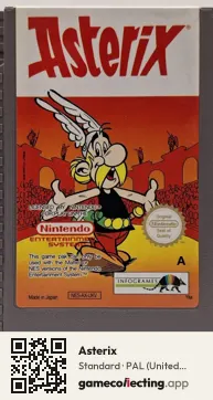 Asterix Nintendo Entertainment System, PAL cartridge label