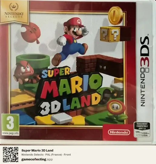 Super Mario 3D Land Nintendo 3DS, France box front