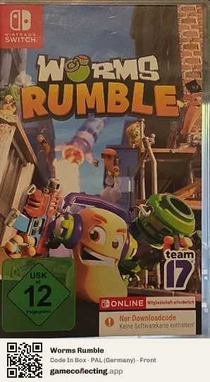 Worms Rumble Nintendo Switch, Germany box front
