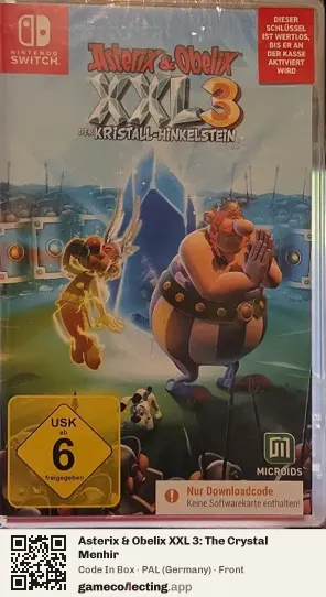 Asterix & Obelix XXL 3: The Crystal Menhir Nintendo Switch, Germany box front