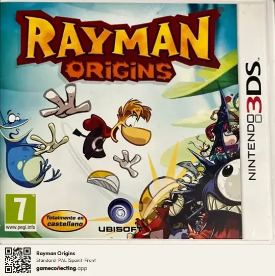 Rayman Origins Nintendo 3DS, Spain box front