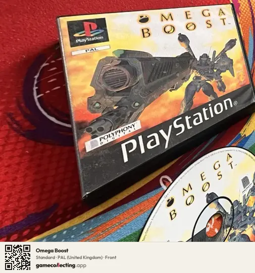 Omega Boost PlayStation, United Kingdom box front