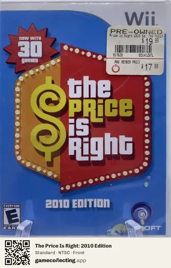 The Price Is Right: 2010 Edition Nintendo Wii, NTSC box front