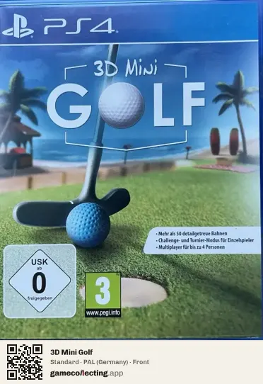 3D Mini Golf PlayStation 4, Germany box front