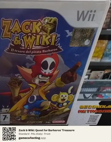 Zack & Wiki: Quest for Barbaros' Treasure Nintendo Wii, Italy box front
