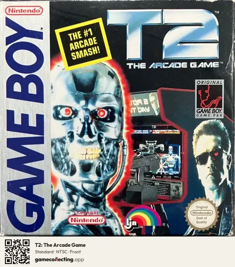 T2: The Arcade Game Game Boy, NTSC box front