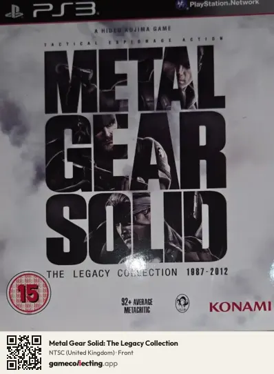 Metal Gear Solid: The Legacy Collection PlayStation 3, United Kingdom box front