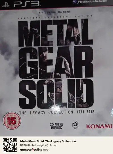 Metal Gear Solid: The Legacy Collection PlayStation 3, United Kingdom box front