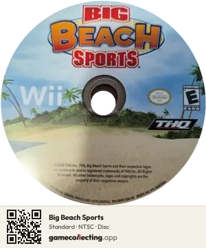 Big Beach Sports Nintendo Wii, NTSC disc