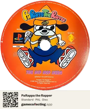 PaRappa the Rapper PlayStation, PAL disc