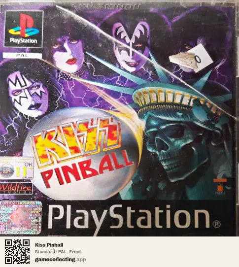 Kiss Pinball PlayStation, PAL box front