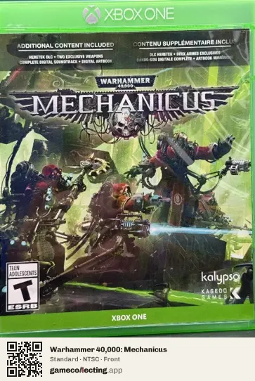 Warhammer 40,000: Mechanicus Xbox One, NTSC box front