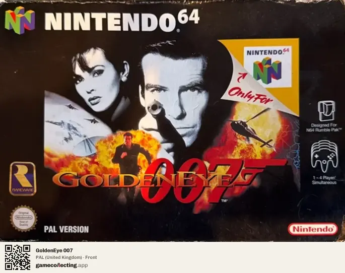 GoldenEye 007 Nintendo 64, United Kingdom box front