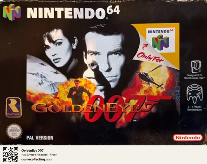 GoldenEye 007 Nintendo 64, United Kingdom box front
