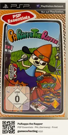 PaRappa the Rapper PlayStation Portable, Germany box front