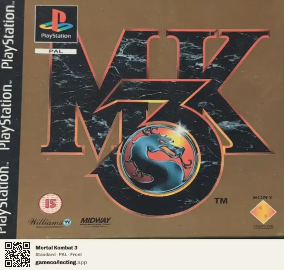 Mortal Kombat 3 PlayStation, PAL box front