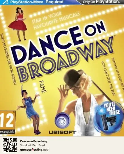 Dance on Broadway PlayStation 3, PAL box front