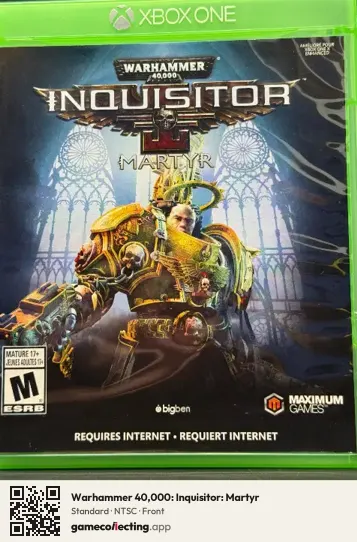 Warhammer 40,000: Inquisitor: Martyr Xbox One, NTSC box front