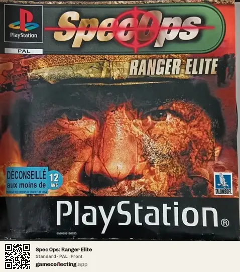 Spec Ops: Ranger Elite PlayStation, PAL box front