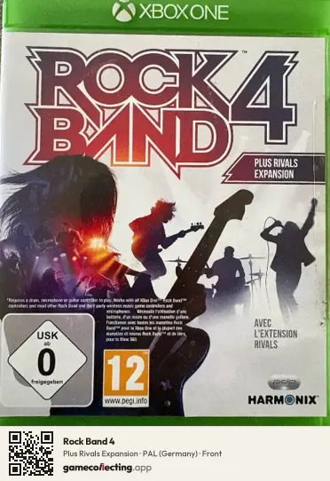 Rock Band 4 Xbox One, Germany box front