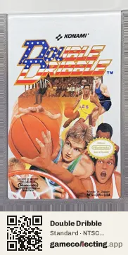 Double Dribble Nintendo Entertainment System, NTSC cartridge label