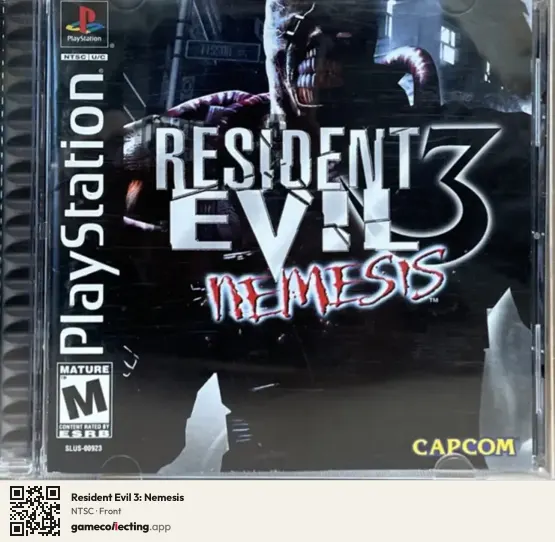 Resident Evil 3: Nemesis PlayStation, NTSC box front