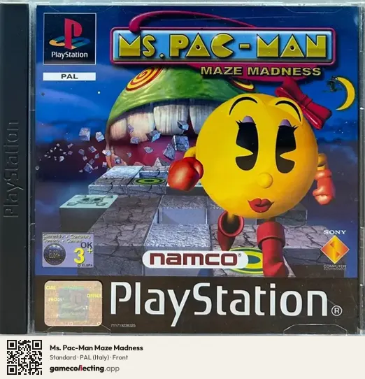 Ms. Pac-Man Maze Madness PlayStation, Italy box front