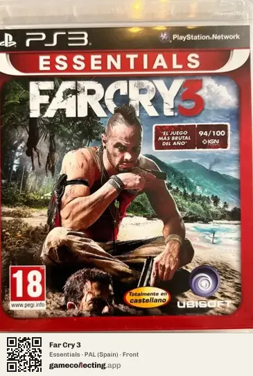 Far Cry 3 PlayStation 3, Spain box front