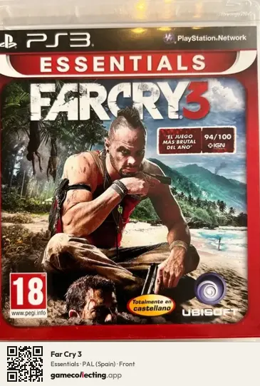 Far Cry 3 PlayStation 3, Spain box front