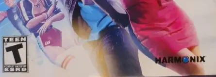 Dance Central 2, the ESRB box on its front
