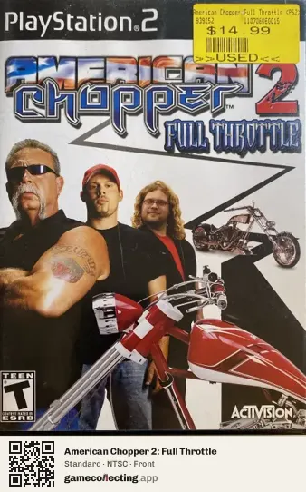 American Chopper 2: Full Throttle PlayStation 2, NTSC box front