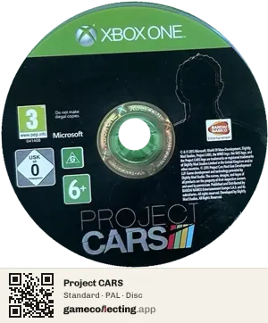 Project CARS Xbox One, PAL disc