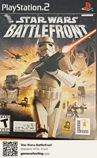 Star Wars: Battlefront PlayStation 2, NTSC box front