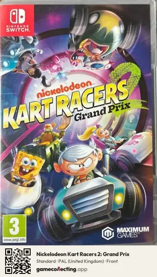 Nickelodeon Kart Racers 2: Grand Prix Nintendo Switch, United Kingdom box front