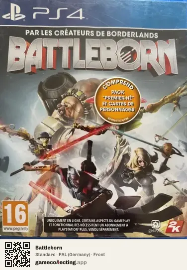 Battleborn PlayStation 4, Germany box front