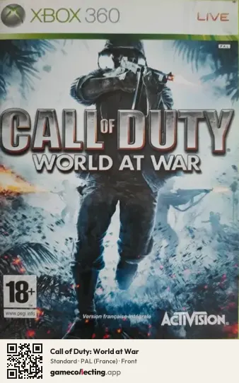 Call of Duty: World at War Xbox 360, France box front