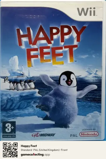 Happy Feet Nintendo Wii, United Kingdom box front