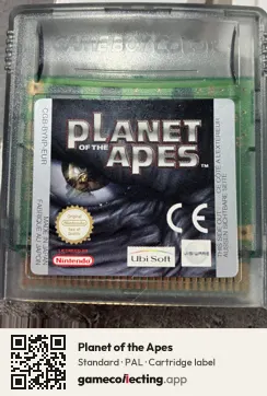 Planet of the Apes Game Boy Color, PAL cartridge label