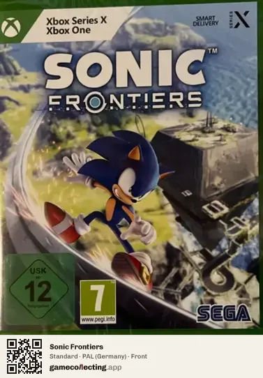 Sonic Frontiers Xbox Series X, Germany box front