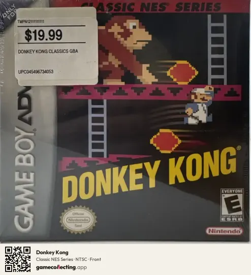 Donkey Kong Game Boy Advance, NTSC box front
