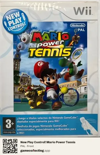 New Play Control! Mario Power Tennis Nintendo Wii, PAL box front