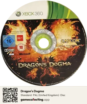 Dragon's Dogma Xbox 360, PAL disc