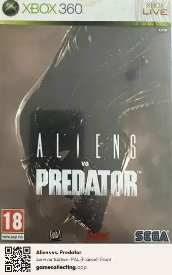 Aliens vs. Predator Xbox 360, France box front