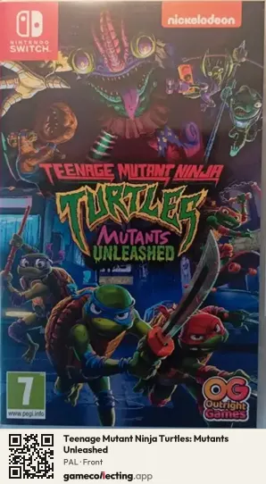 Teenage Mutant Ninja Turtles: Mutants Unleashed Nintendo Switch, PAL box front