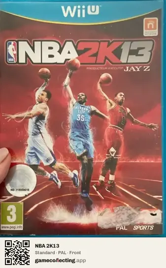 NBA 2K13 Nintendo Wii U, PAL box front
