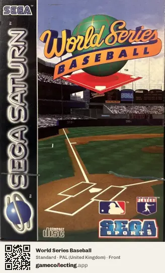 World Series Baseball Sega Saturn, United Kingdom box front