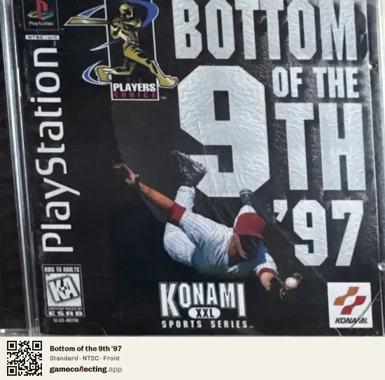Bottom of the 9th '97 PlayStation, NTSC box front