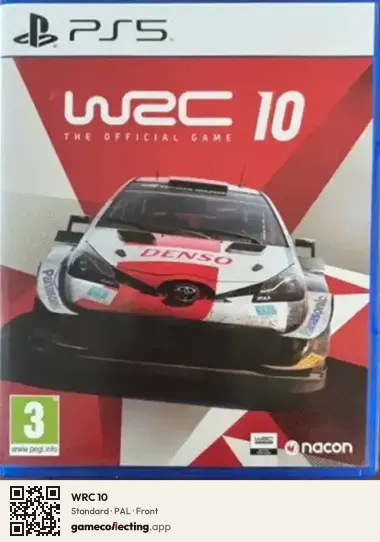 WRC 10 PlayStation 5, PAL box front