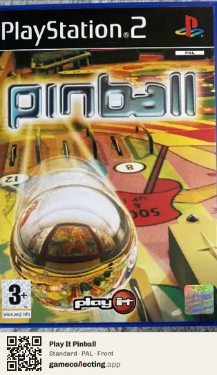 Play It Pinball PlayStation 2, PAL box front