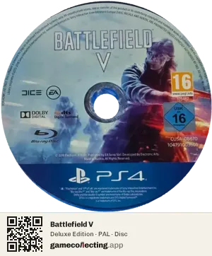 Battlefield V PlayStation 4, PAL disc
